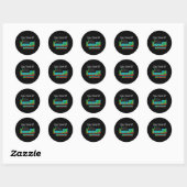 Sticker Rond Can I Lick It Funny Back To School Periodic Table (Feuille)