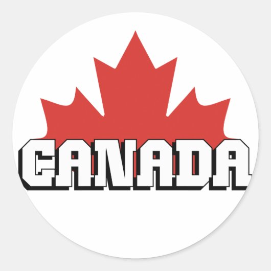 Sticker Rond Canada (Devant)