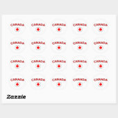 Sticker Rond Canada (Feuille)