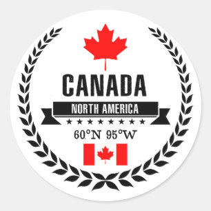 Sticker Rond Canada