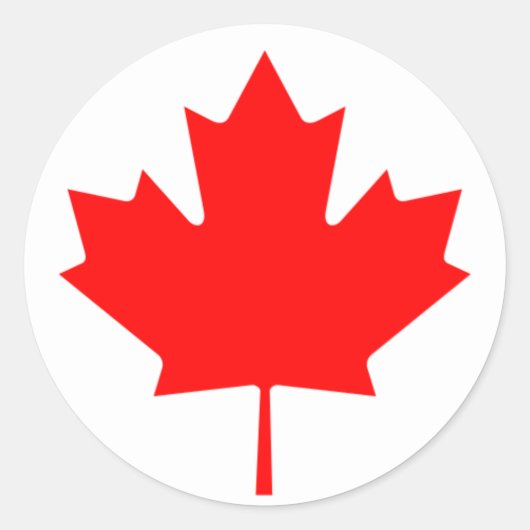 Sticker Rond canada (Devant)