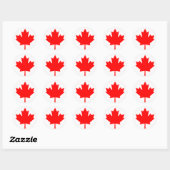 Sticker Rond Canada (Feuille)