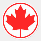 Sticker Rond canada (Devant)