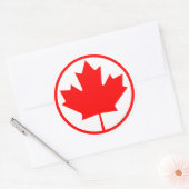 Sticker Rond canada (Enveloppe)