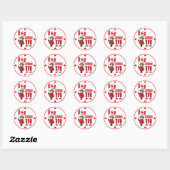 Sticker Rond Canada 150 ans (Feuille)