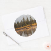 Sticker Rond Canada, Alberta, parc national de Jasper (Enveloppe)