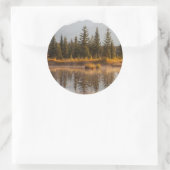Sticker Rond Canada, Alberta, parc national de Jasper (Sac)