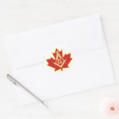 STICKER ROND CANADIEN MASON (Enveloppe)