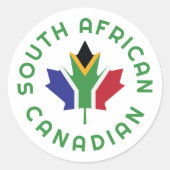 Sticker Rond Canadien sud-africain (Devant)