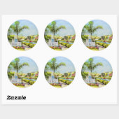 Sticker Rond Canal Patio (Feuille)