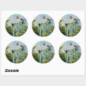 Sticker Rond Canal Trellis (Feuille)