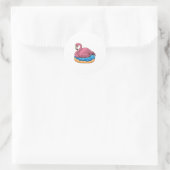Sticker Rond Canard avec Donut (Sac)