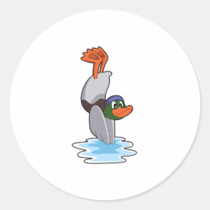 Sticker Rond Canard avec stand dans l'eau.PNG