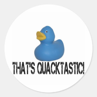 Sticker Rond Canard bleu