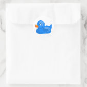 Sticker Rond Canard bleu en caoutchouc (Sac)