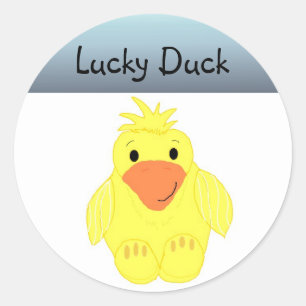 Sticker Rond Canard Chanceux