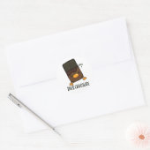 Sticker Rond Canard Chocolat Funny Dark Chocolate Pun (Enveloppe)