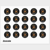 Sticker Rond Canard Chocolat Funny Dark Chocolate Pun Dark BG (Feuille)