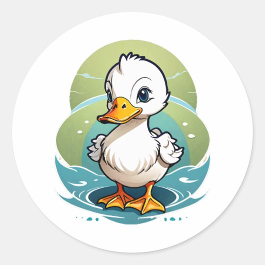 Sticker Rond canard-colvert (Devant)