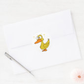 Sticker Rond Canard confus (Enveloppe)
