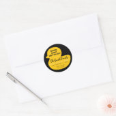 Sticker Rond Canard de croisière jaune (Enveloppe)