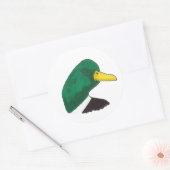 Sticker Rond Canard de Mallard (Enveloppe)