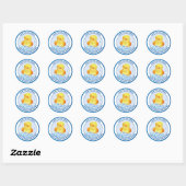 Sticker Rond Canard en caoutchouc (Feuille)