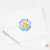 Sticker Rond Canard en caoutchouc (Enveloppe)