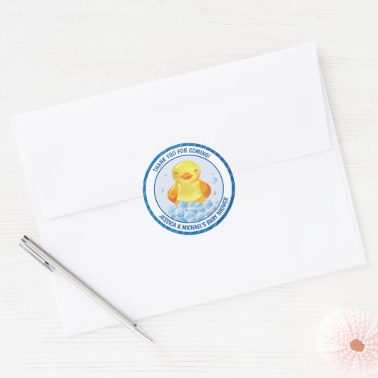 Sticker Rond Canard en caoutchouc (Enveloppe)