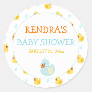Sticker Rond Canard en caoutchouc genre neutre Aqua Jaune