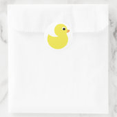 Sticker Rond Canard en caoutchouc jaune (Sac)