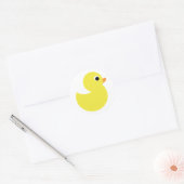 Sticker Rond Canard en caoutchouc jaune (Enveloppe)