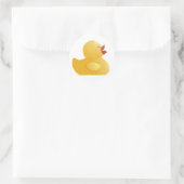 Sticker Rond Canard en caoutchouc jaune (Sac)