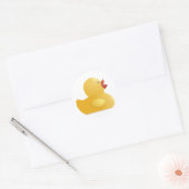 Sticker Rond Canard en caoutchouc jaune (Enveloppe)