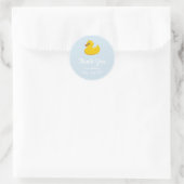 Sticker Rond canard en caoutchouc jaune -fête d'anniversaire -  (Sac)