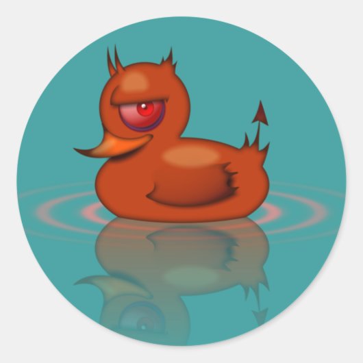 Sticker Rond Canard en caoutchouc mal (Devant)