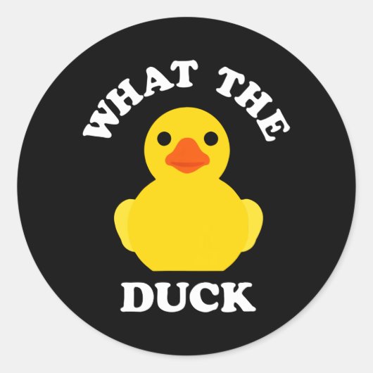 Sticker Rond Canard en caoutchouc mou (Devant)