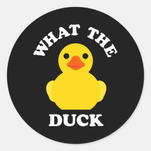 Sticker Rond Canard en caoutchouc mou