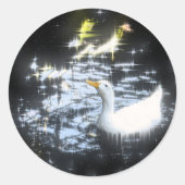 Sticker Rond Canard spatial - (Devant)