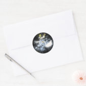 Sticker Rond Canard spatial - (Enveloppe)