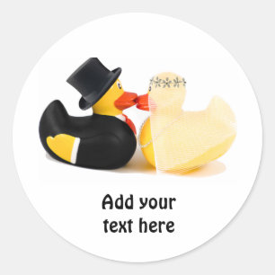 Sticker Rond Canards de mariage 3