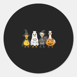 Sticker Rond Canards d'Halloween pour femmes