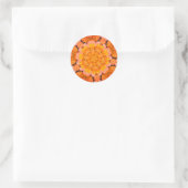 Sticker Rond Canards en caoutchouc jaune Art Abstrait (Sac)