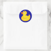 Sticker Rond Canards jaunes en caoutchouc (Sac)