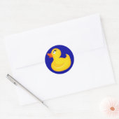 Sticker Rond Canards jaunes en caoutchouc (Enveloppe)