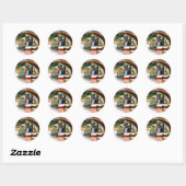 STICKER ROND CANAUX (Feuille)