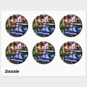 STICKER ROND CANAUX (Feuille)