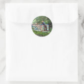 STICKER ROND CANAUX ET PENICHES (Sac)
