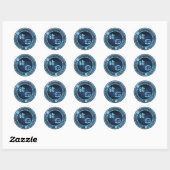 Sticker Rond Cancer/Cochon (Feuille)