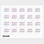 Sticker Rond Cancer de la F*CK (Feuille)